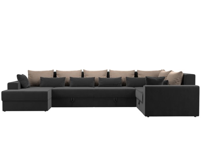 Угловой диван-кровать Мэдисон бежево-серого цвета - купить Угловые диваны по цене 93300.0