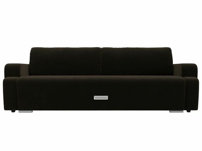 Прямой диван-кровать Ника коричневого цвета - купить Прямые диваны по цене 40999.0