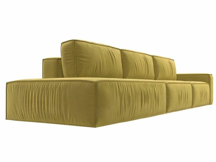 Диван-кровать Прага Модерн Лонг желтого цвета подлокотник справа - лучшие Прямые диваны в INMYROOM