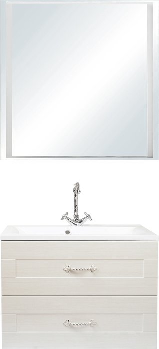 Настенное зеркало Прованс 80х80 с подсветкой - купить Настенные зеркала по цене 10123.0