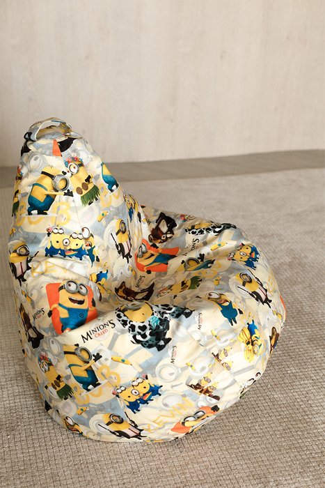 Кресло-мешок Миньены L бежевого цвета - купить Бескаркасная мебель по цене 3069.0