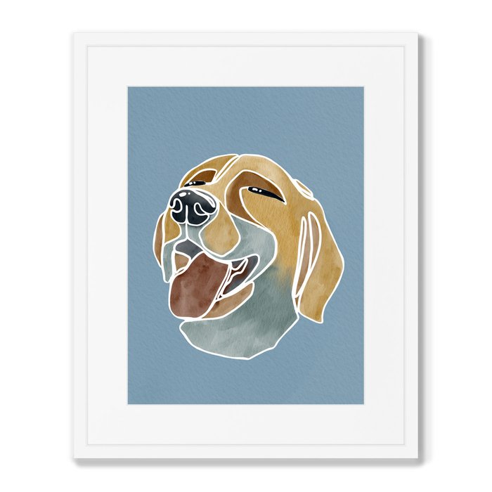 Набор из 2-х репродукций картин в раме Happy dogs, No3 - лучшие Картины в INMYROOM