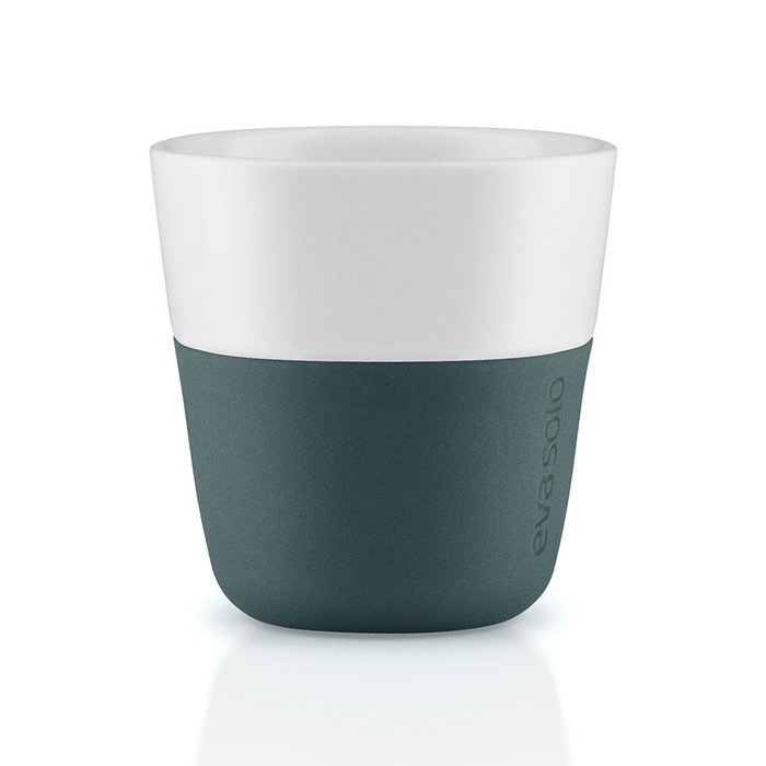Набор из двух чашек для эспрессо с силиконовым чехлом бирюзово-синих - купить Для чая и кофе по цене 1900.0