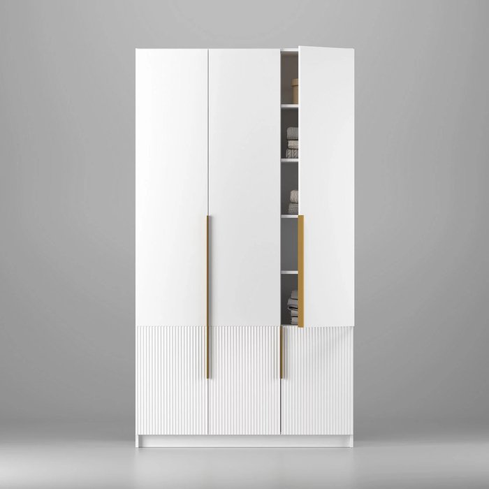 Распашной шкаф Нео белого цвета - купить Шкафы распашные по цене 52900.0