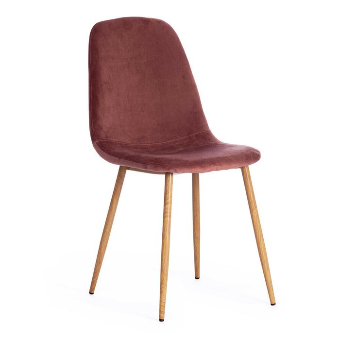 Комплект из четырех стульев Breeze кораллового цвета - купить Обеденные стулья по цене 11080.0
