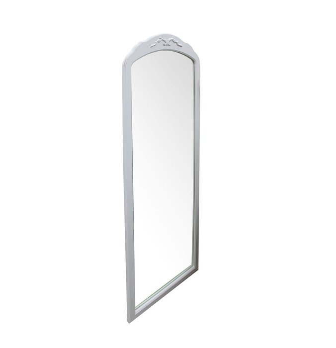 Зеркало настенное Прованс в раме белого цвета  - купить Настенные зеркала по цене 13063.0