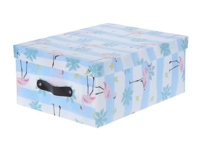 Коробка складная Flamingo голубого цвета