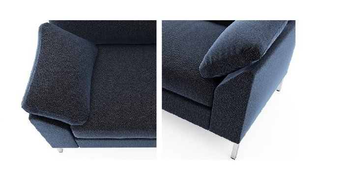Диван-кровать Эслов синего цвета - лучшие Прямые диваны в INMYROOM