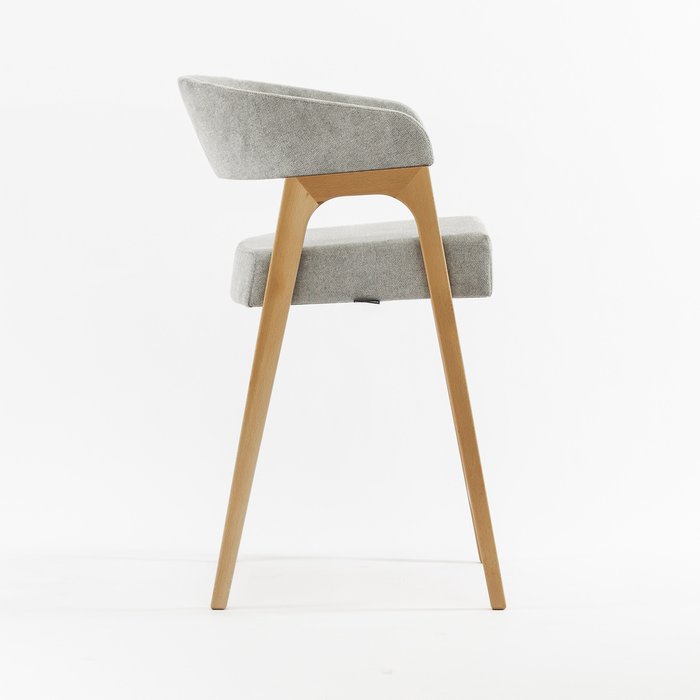 Барный стул Берн серо-бежевого цвета - лучшие Барные стулья в INMYROOM