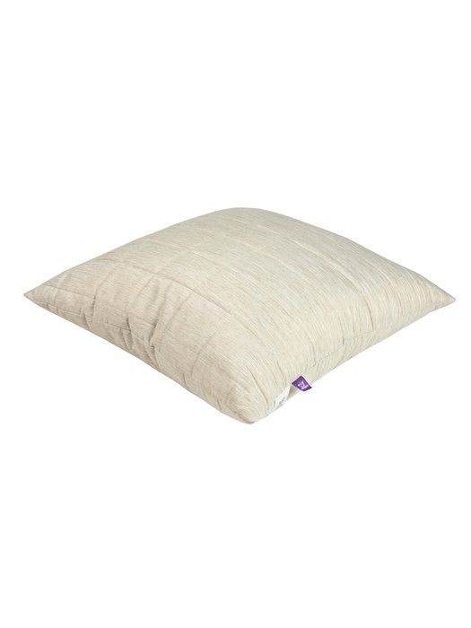 Подушка со съемным чехлом Melange 68х68 кремового цвета