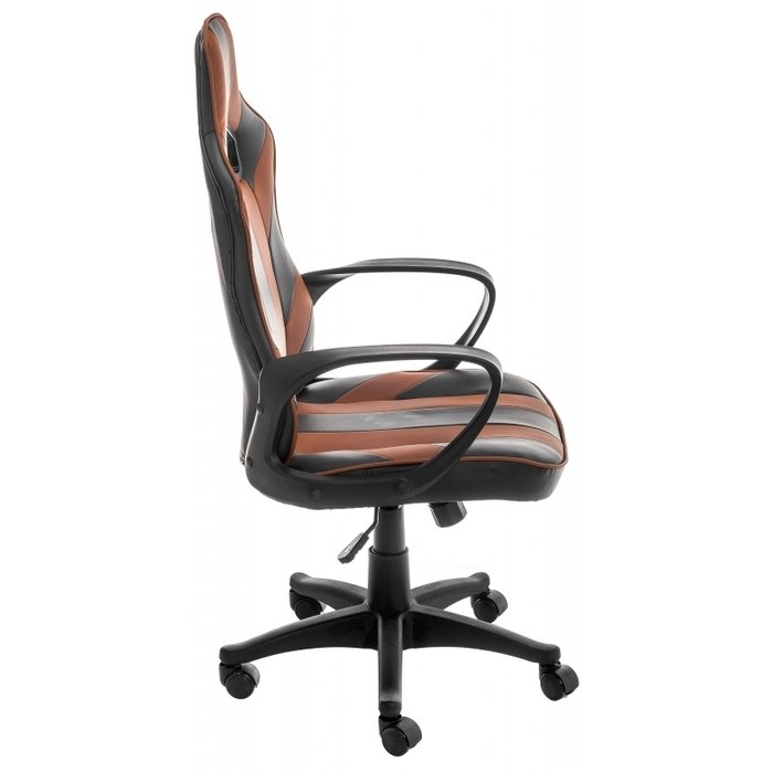 Компьютерное кресло Lambo черно-коричневого цвета - лучшие Офисные кресла в INMYROOM