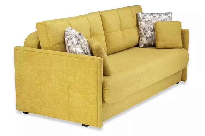 Диван-кровать Эдит желтого цвета - лучшие Прямые диваны в INMYROOM