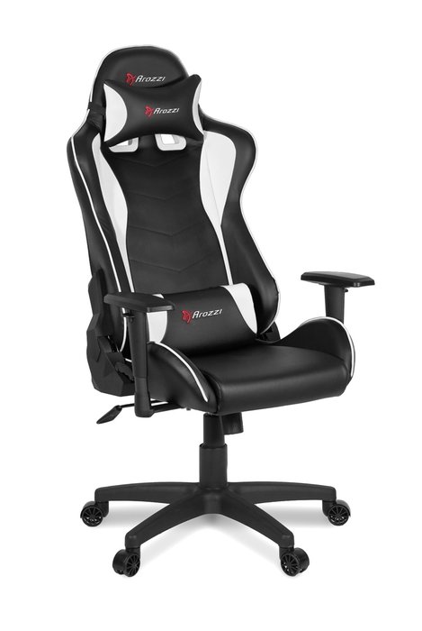 Кресло игровое White черно-белого цвета - лучшие Офисные кресла в INMYROOM