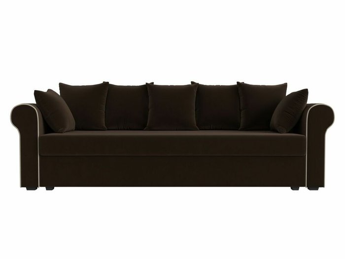 Прямой диван-кровать Рейн коричневого цвета - купить Прямые диваны по цене 28999.0