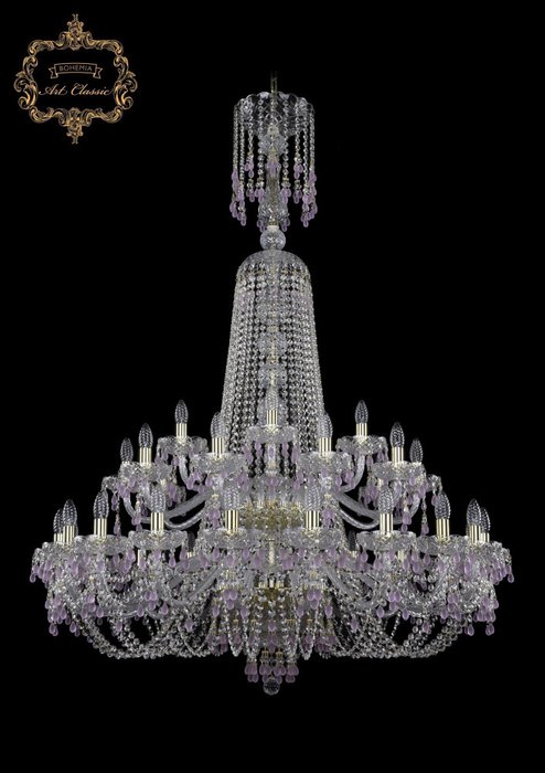 Хрустальная подвесная люстра Art Classic 45597 11.24.20+10+5.400.2d.XL-158.Gd.V7010 подсвечник Хрустальная подвесная люстра Art Classic 45597 11.24.20+10+5.400.2d.XL-158.Gd.V7010 подсвечник