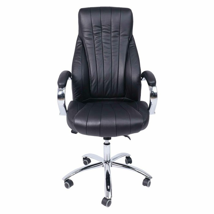Кресло поворотное Mastif черного цвета (экокожа) - купить Офисные кресла по цене 19390.0