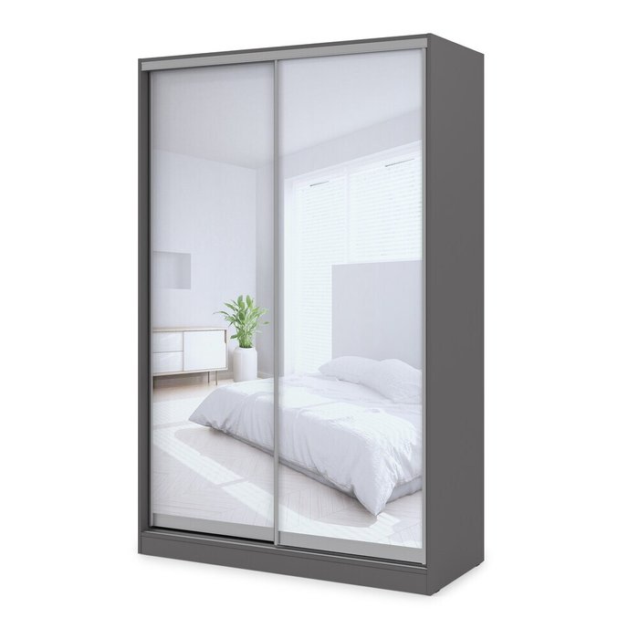 Шкаф-купе Comfort 12.2 темно-серого цвета