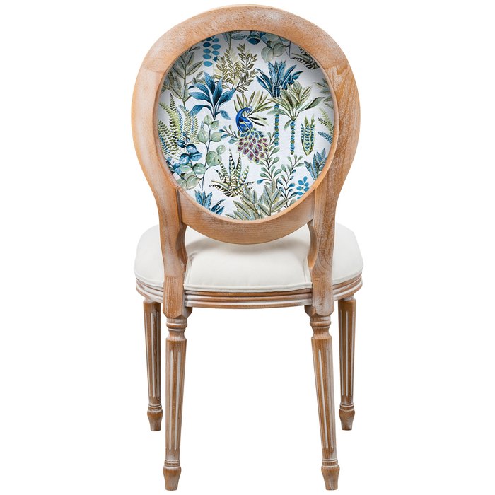Стул Райский сад бело-бежевого цвета - лучшие Обеденные стулья в INMYROOM
