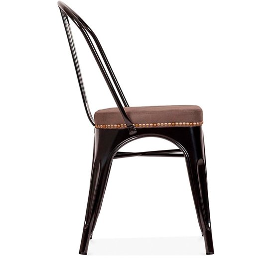 Стул Tolix Soft BR черного цвета - лучшие Обеденные стулья в INMYROOM