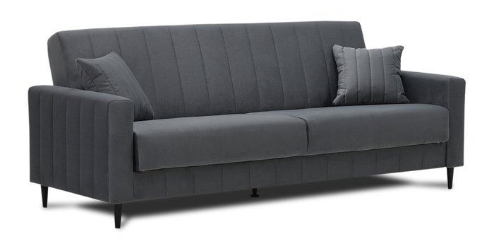 Диван-кровать Эмма темно-серого цвета - купить Прямые диваны по цене 25480.0