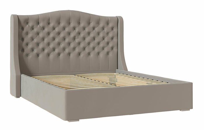 Кровать Орнелла 160х200 серо-бежевого цвета - лучшие Кровати для спальни в INMYROOM