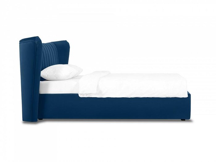 Кровать Queen Agata Lux 160х200 темно-синего цвета - лучшие Кровати для спальни в INMYROOM