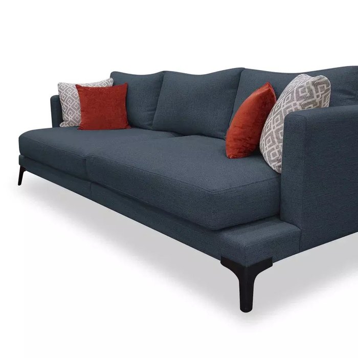 Диван Манчестер темно-синего цвета - лучшие Прямые диваны в INMYROOM