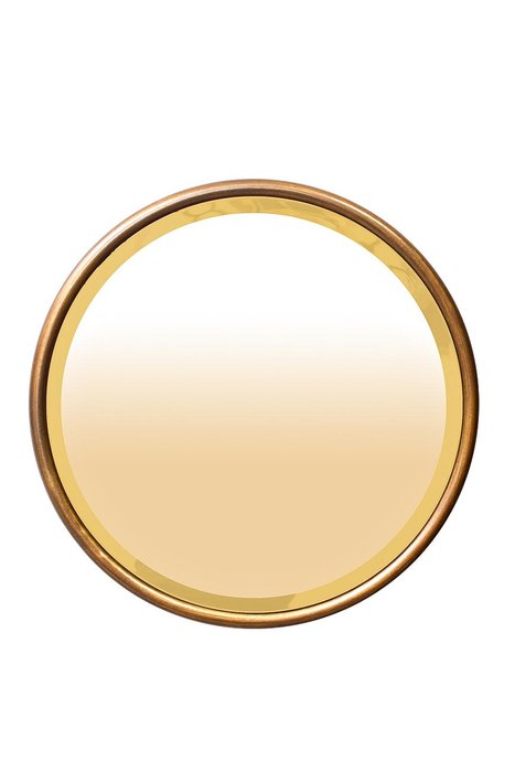Зеркало круглое золотое