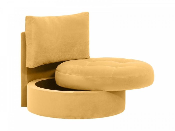 Кресло Wing Round желтого цвета - лучшие Интерьерные кресла в INMYROOM