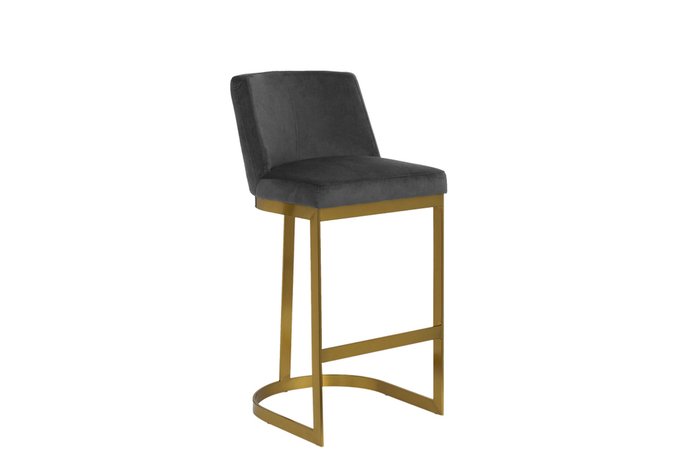  Стул барный на металлическом основании коричневого цвета - купить Барные стулья по цене 25060.0