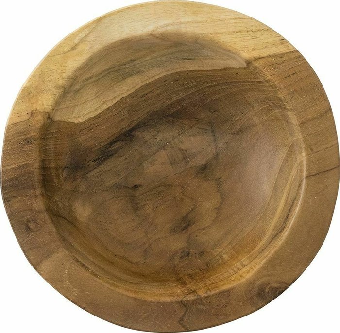 Блюда декоративные из тикового дерева, набор 2 предмета 16x16x7см - лучшие Тарелки в INMYROOM