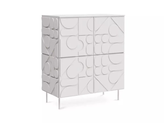 Сервант Milton белого цвета 