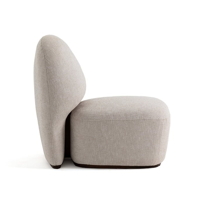 Кресло органичной формы Landon светло-бежевого цвета - лучшие Интерьерные кресла в INMYROOM