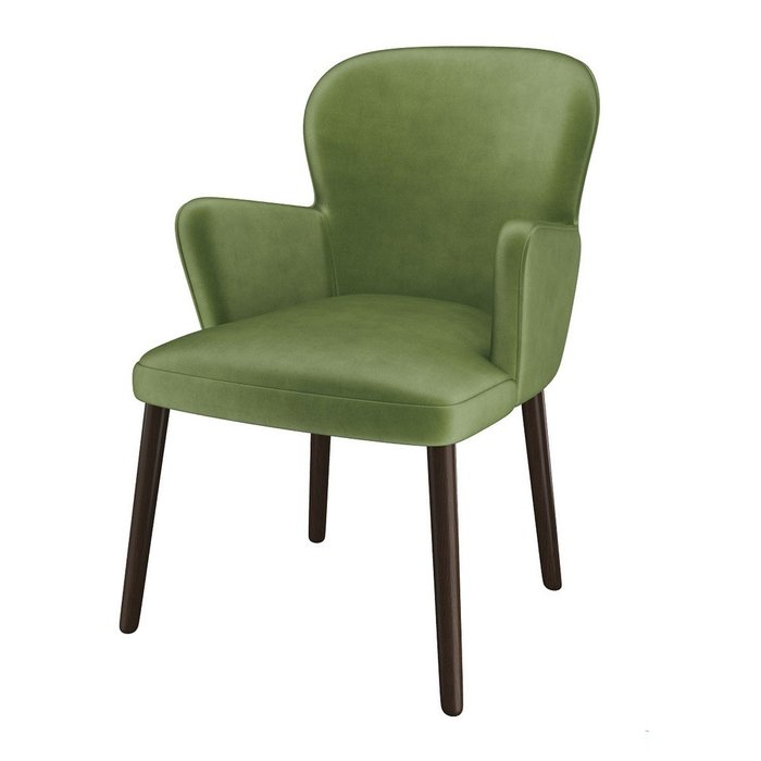 Стул-кресло мягкий Betonica зеленого цвета