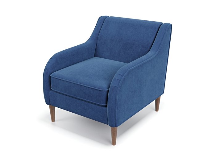 Кресло Вектор темно-синего цвета