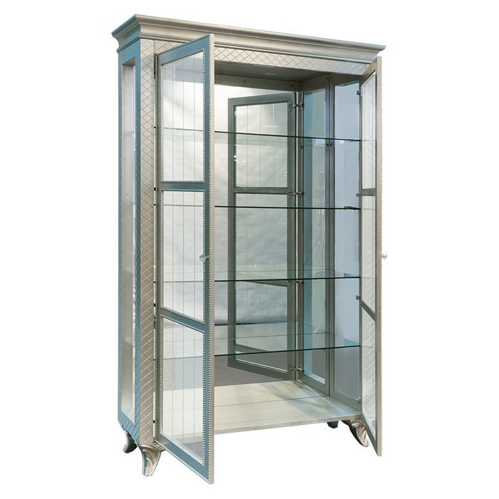 Витрина Florence серебряного цвета - купить Шкафы витринные по цене 416800.0