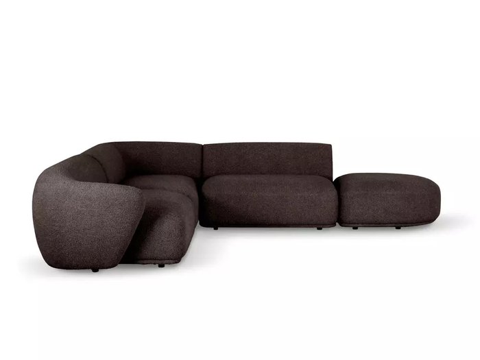 Угловой модульный диван Fabro темно-коричневого цвета - купить Угловые диваны по цене 363780.0