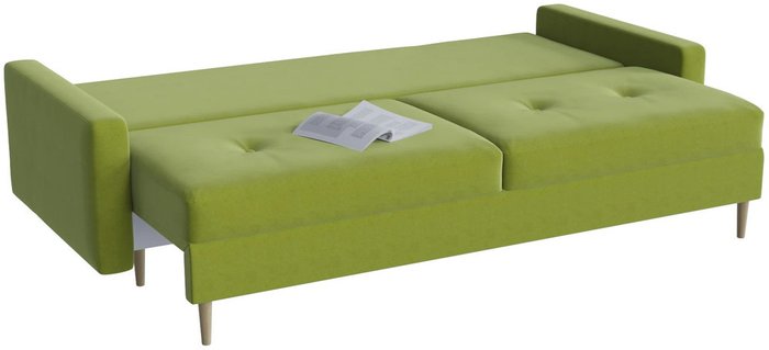 Диван-кровать Белфаст Green зеленого цвета - лучшие Прямые диваны в INMYROOM Диван-кровать Белфаст Green зеленого цвета - лучшие Прямые диваны в INMYROOM