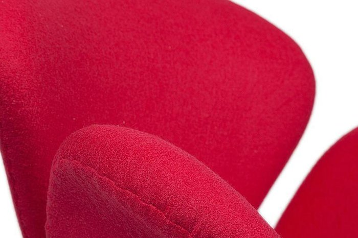 Кресло Swan Кресло Swan Chair Ярко-красная Шерсть - купить Интерьерные кресла по цене 35700.0