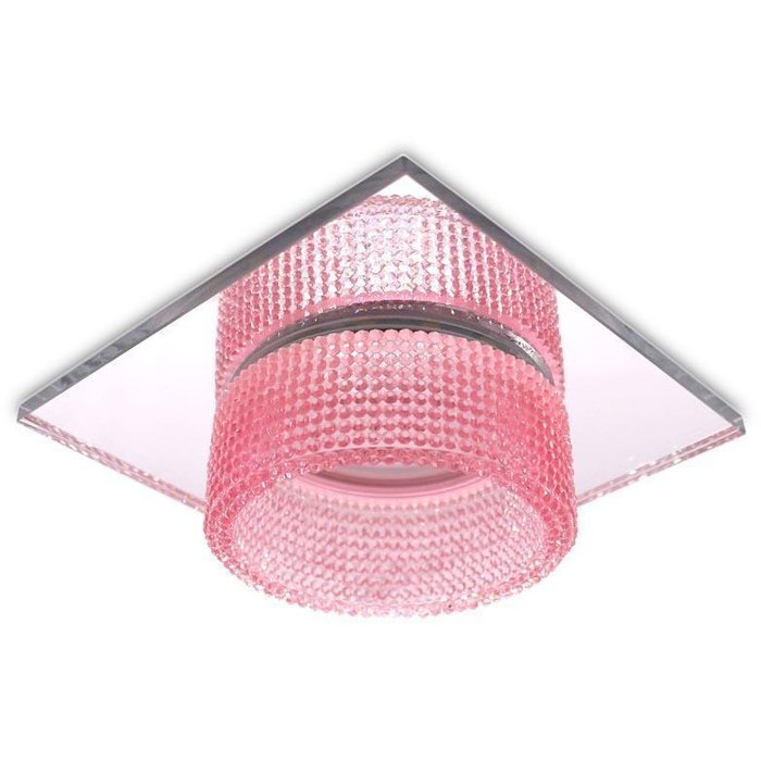 Встраиваемый светильник Techno Spot розового цвета