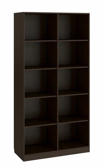 Шкаф-пенал двухдверный Анастасия темно-коричневого цвета - купить Шкафы распашные по цене 34308.0