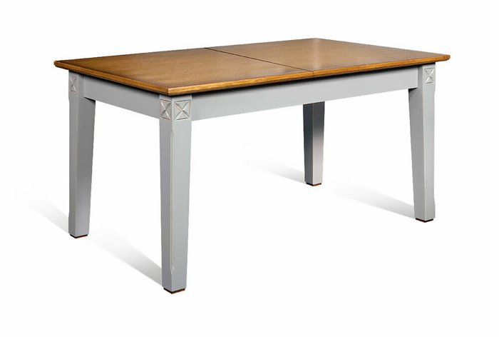 Обеденный раскладной стол Brianson коричнево-серого цвета