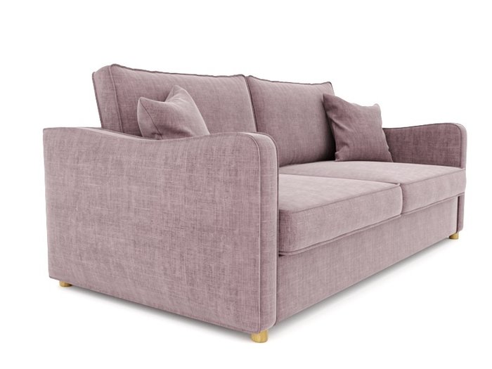 Диван-кровать Мальмо розового цвета - лучшие Прямые диваны в INMYROOM