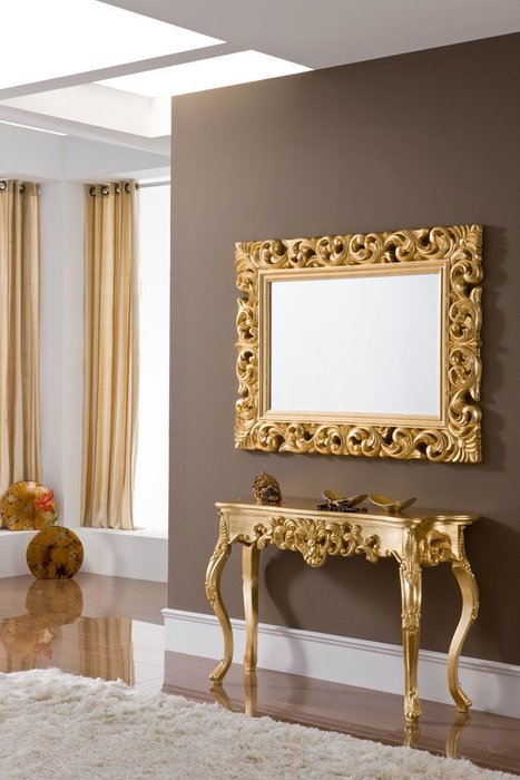 Зеркало Gold в ажурной раме  - купить Настенные зеркала по цене 30400.0