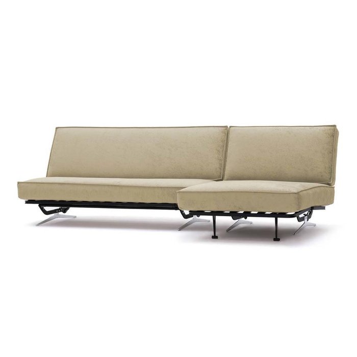 Угловой диван-кровать Арни Beauty бежевого цвета - купить Угловые диваны по цене 56990.0