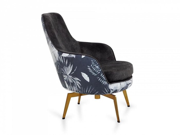 Кресло Verdi сине-серого цвета - лучшие Интерьерные кресла в INMYROOM