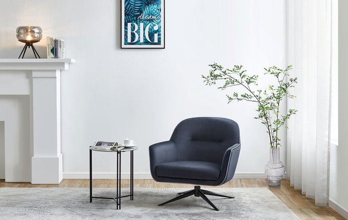 Кресло Letty цвета графит - купить Интерьерные кресла по цене 60915.0