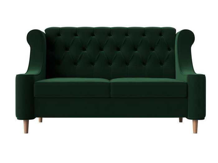 Прямой диван Бронкс зеленого цвета - купить Прямые диваны по цене 41999.0