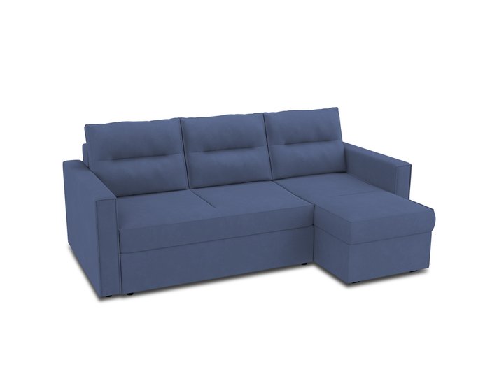 Угловой диван-кровать Macao синего цвета - купить Угловые диваны по цене 72100.0