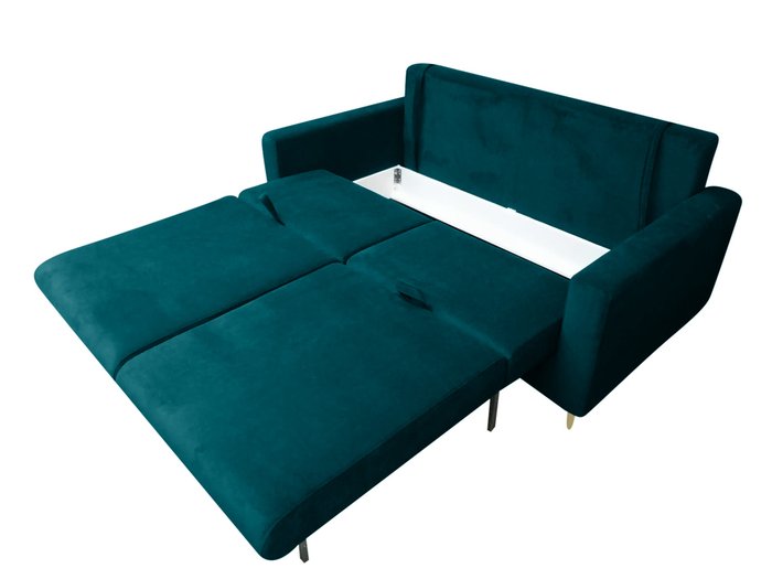 Диван-кровать Рич сине-зеленого цвета - купить Прямые диваны по цене 84570.0